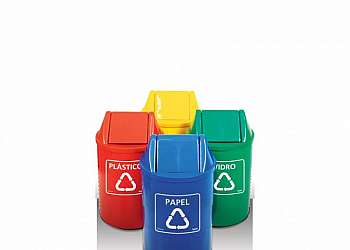 Cestos de lixo reciclável Cestos de lixo reciclável