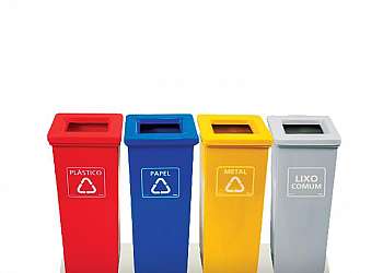 Cestos de lixo para coleta seletiva Cestos de lixo para coleta seletiva