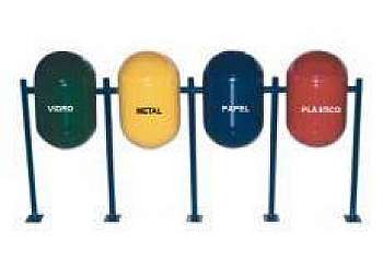 Conjunto de lixeira inox Conjunto de lixeira inox