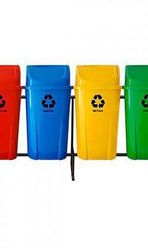 conjunto de lixeiras para coleta seletiva conjunto de lixeiras para coleta seletiva
