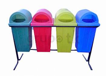 Lixeira coleta seletiva inox Lixeira coleta seletiva inox