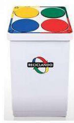 Lixeira com divisões Lixeira com divisões