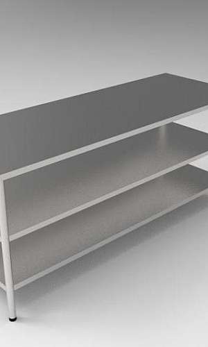 Mesa em aço inox para cozinha Mesa em aço inox para cozinha